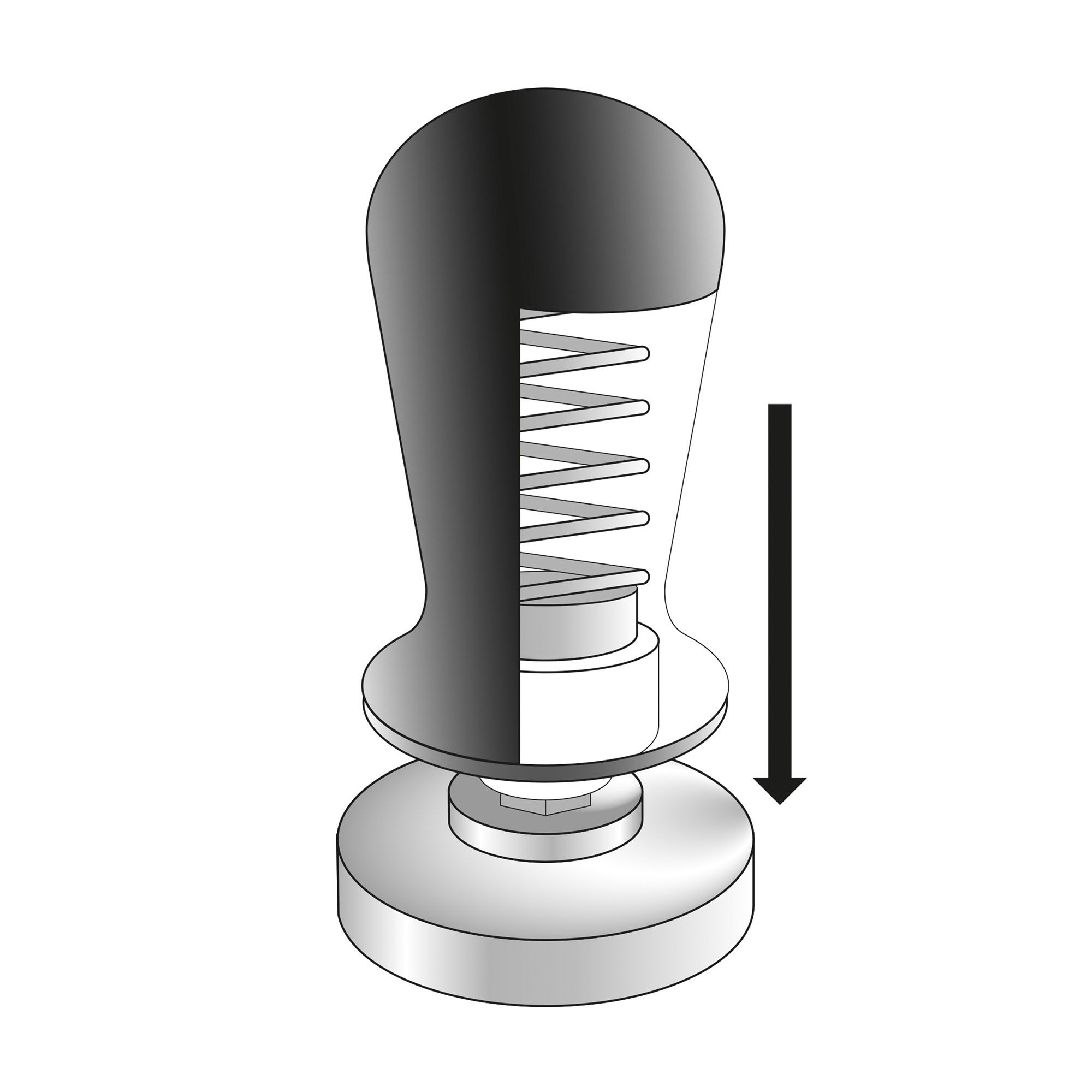 cilio - Tamper, druckregulierend BARISTA - 58 mm