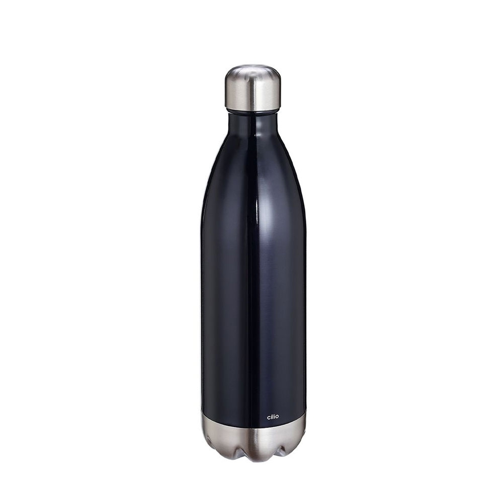 cilio - Isolierflasche "Elegante" - Schwarz - 750 ml cilio - Isolierflasche "Elegante" - Schwarz - 750 ml