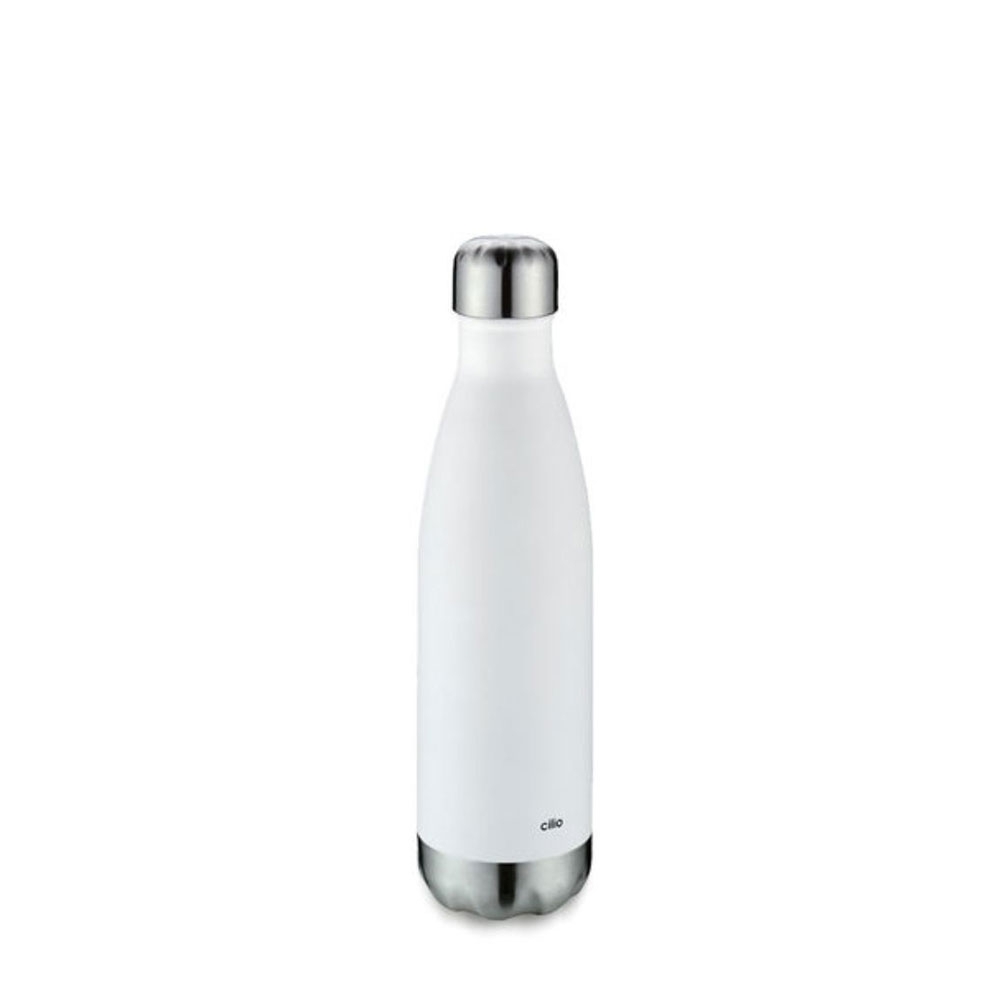 cilio - Isolierflasche "Elegante" - Weiß matt - 500 ml