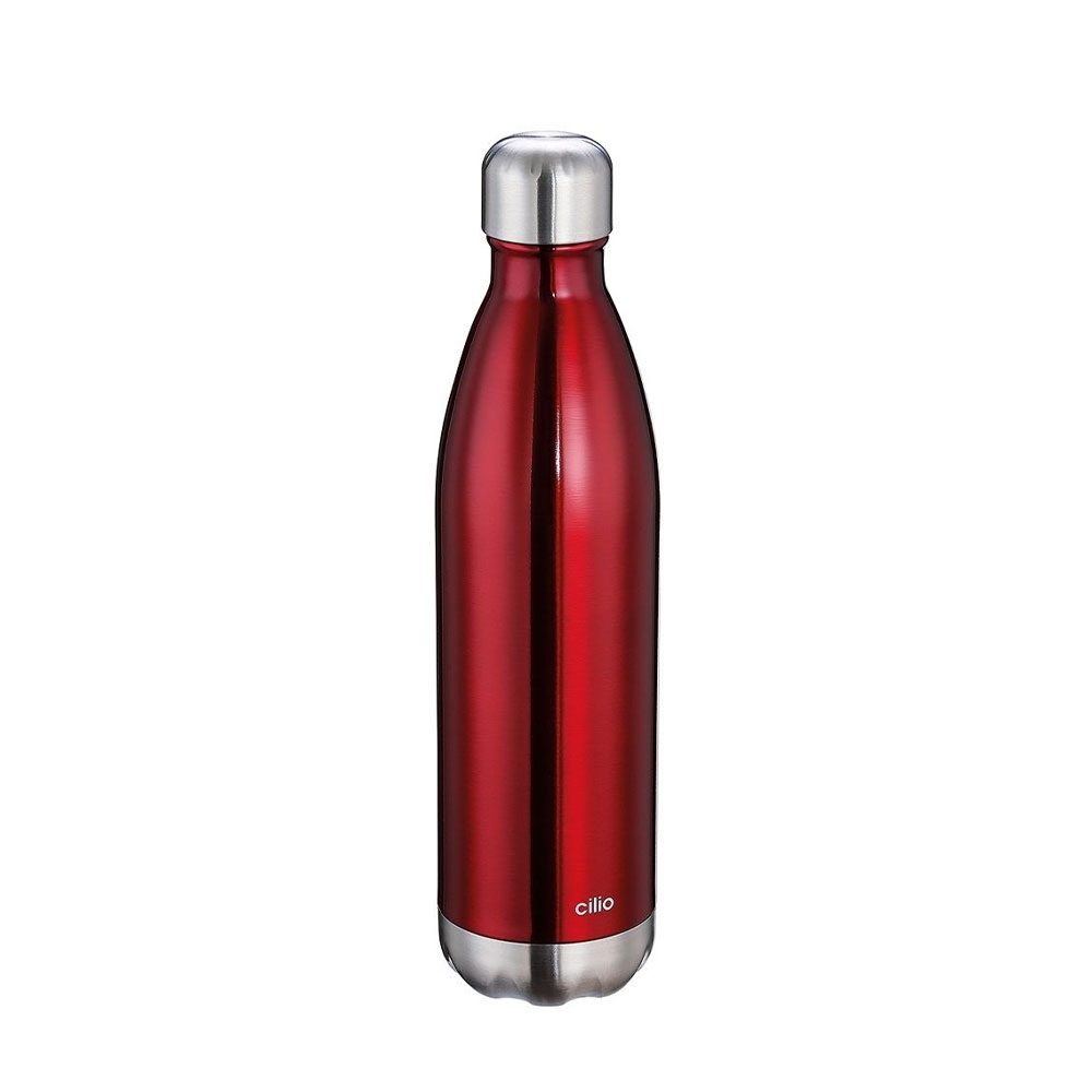 cilio - Isolierflasche "Elegante" - Rot - 750 ml