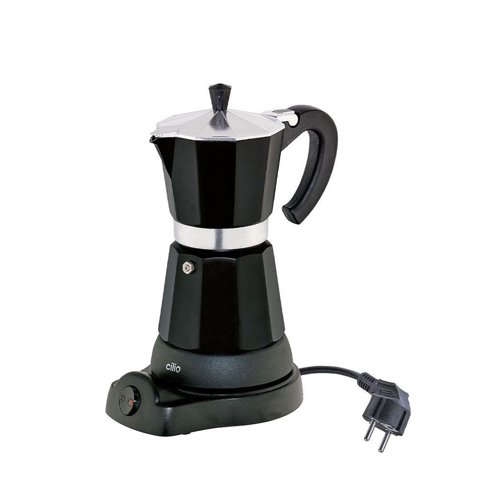 cilio - Espressokocher "Classico" elektrisch schwarz