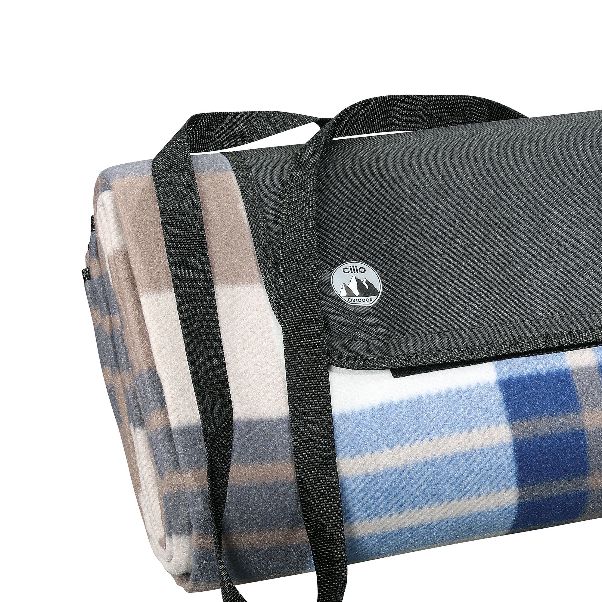 Cilio Picknickdecke "Weekend" braun 145 x130 cm