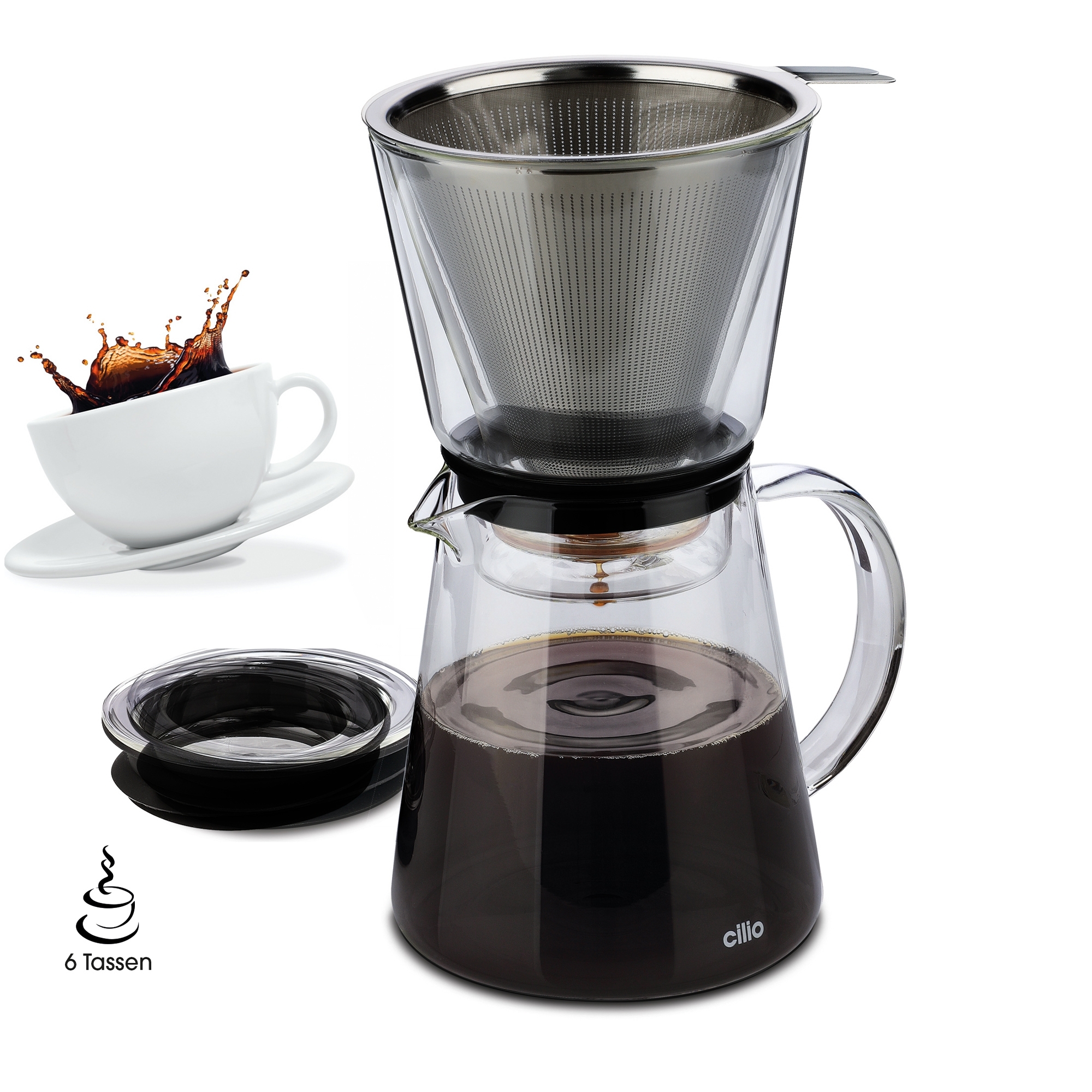 Cilio - Coffee Maker PURO - 6 Cup