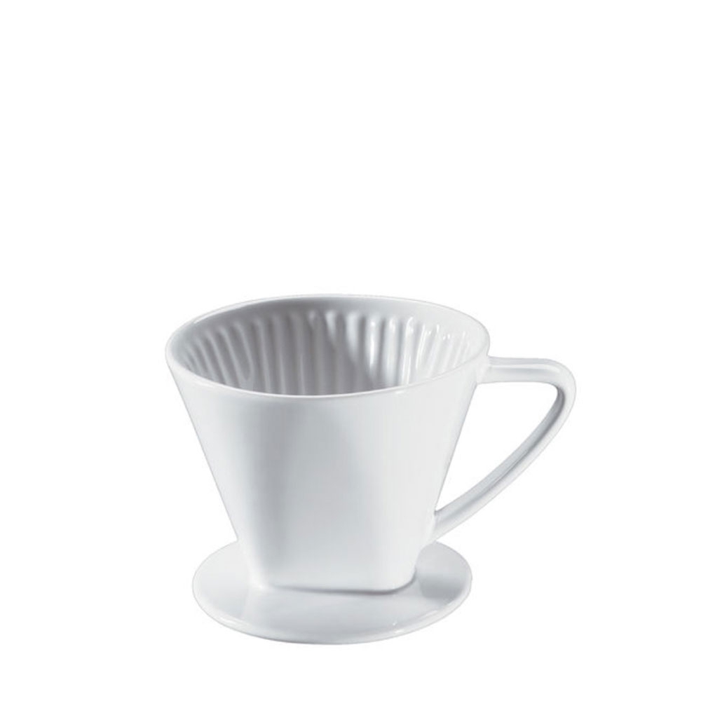 cilio - Keramik Kaffeefilter - weiß - Größe 4