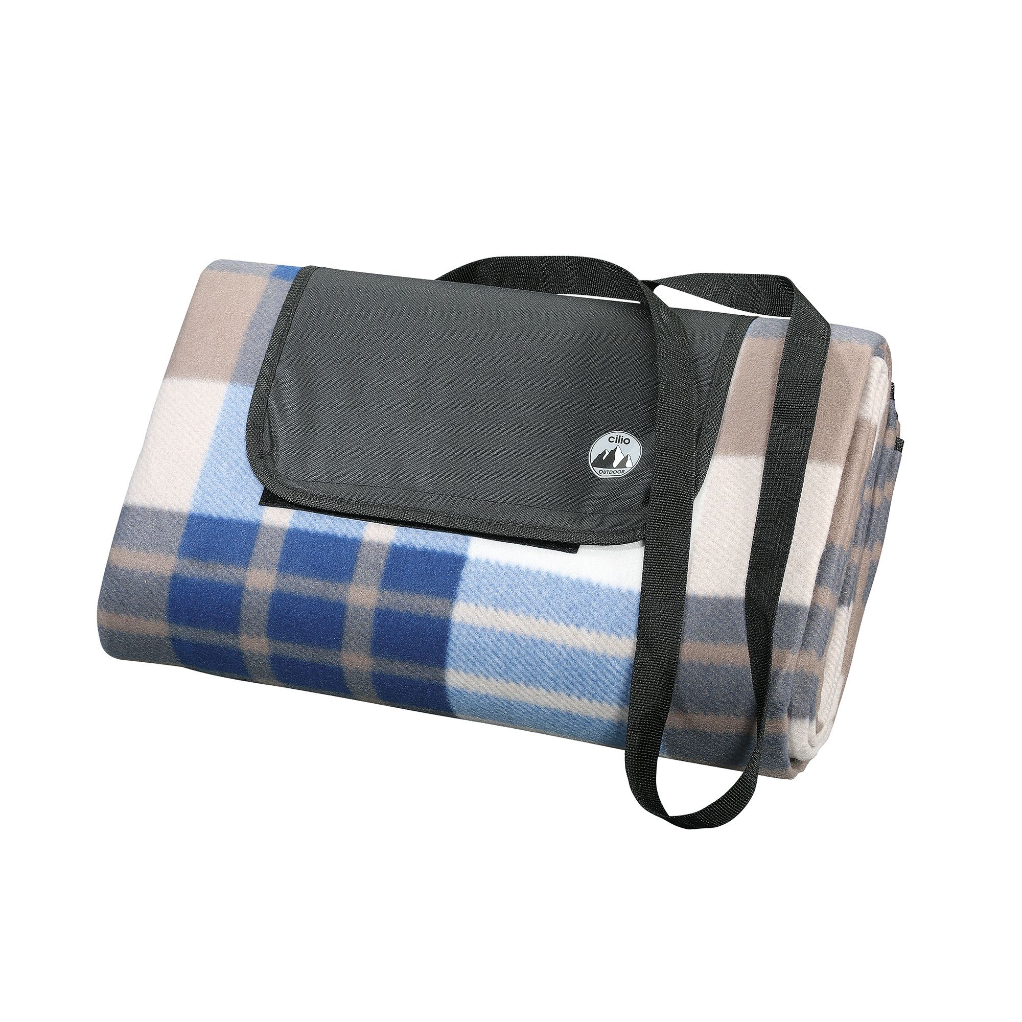 Cilio Picknickdecke "Weekend" braun 145 x130 cm