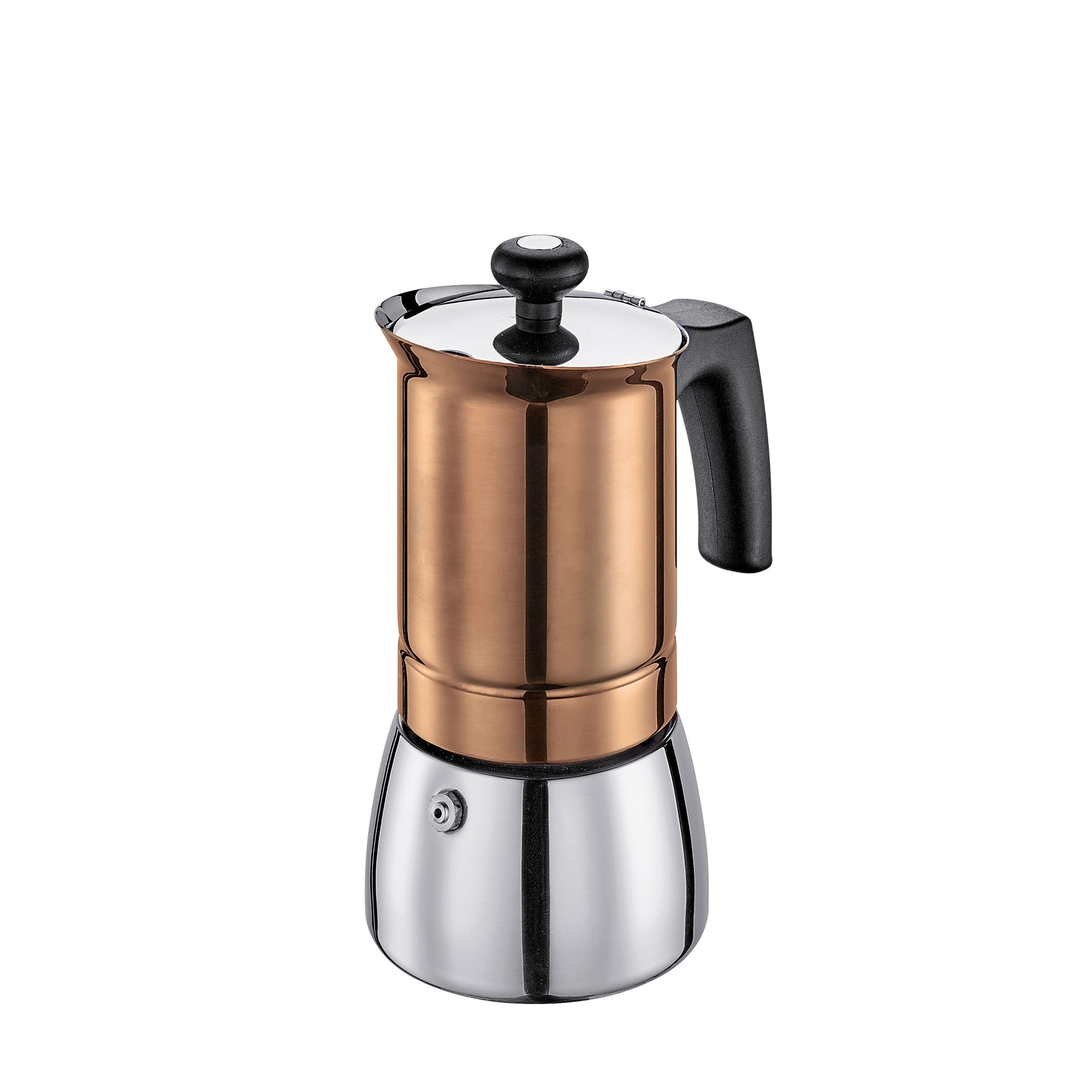 Cilio - Espressokocher TOSCA - Edelstahl kupfer, 4 Tassen