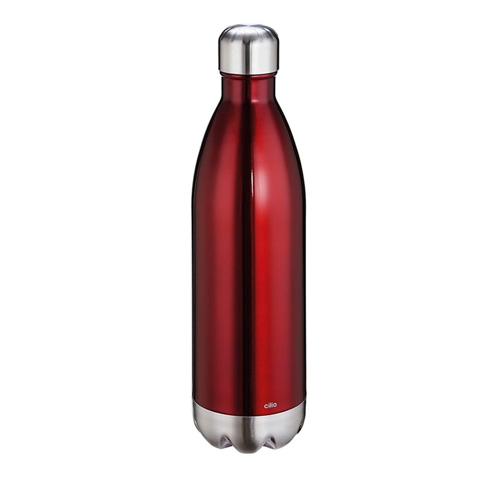 cilio - Isolierflasche "Elegante" - Rot - 1 L