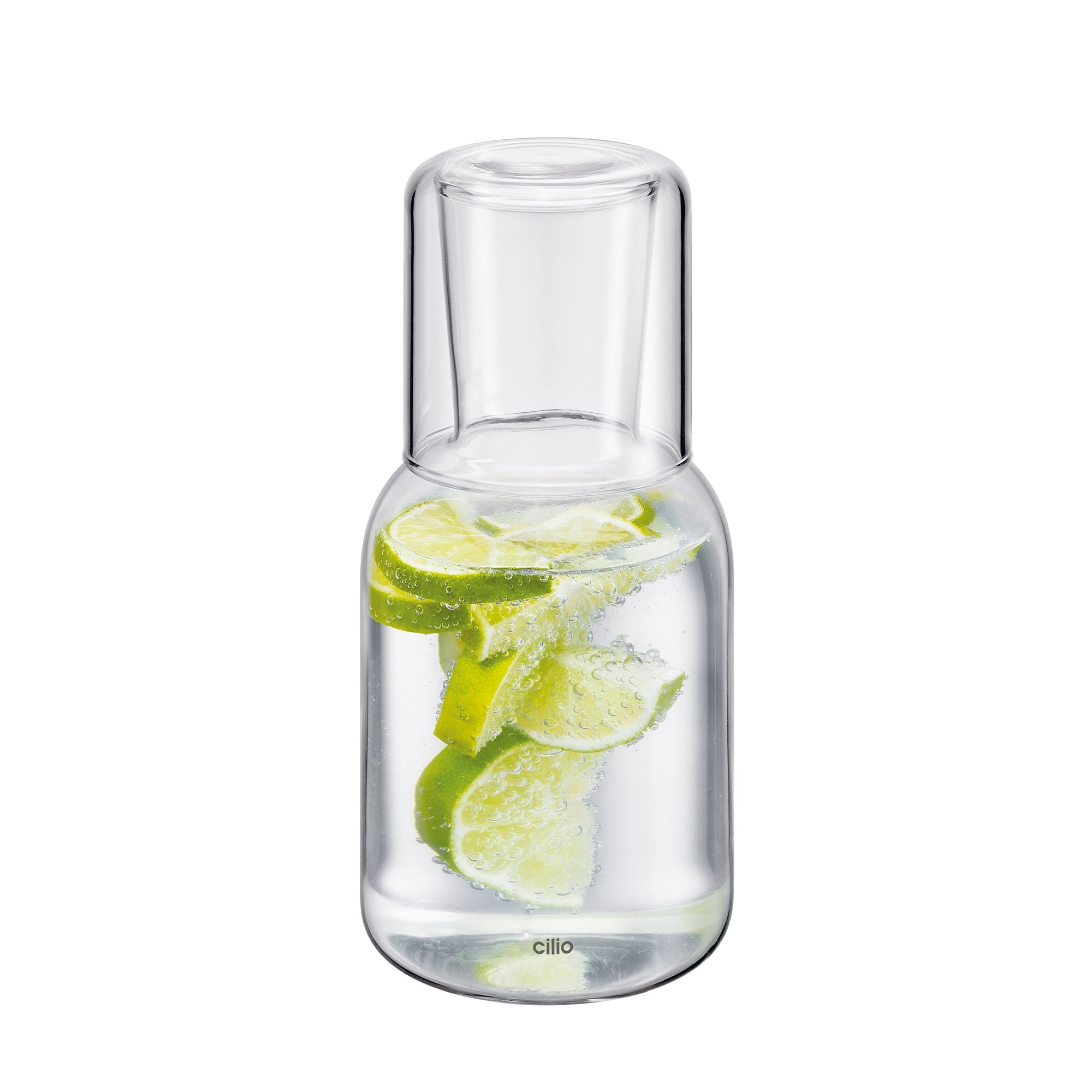 Cilio - Water Carafe with Drinking Glass LORENZO - Transparent