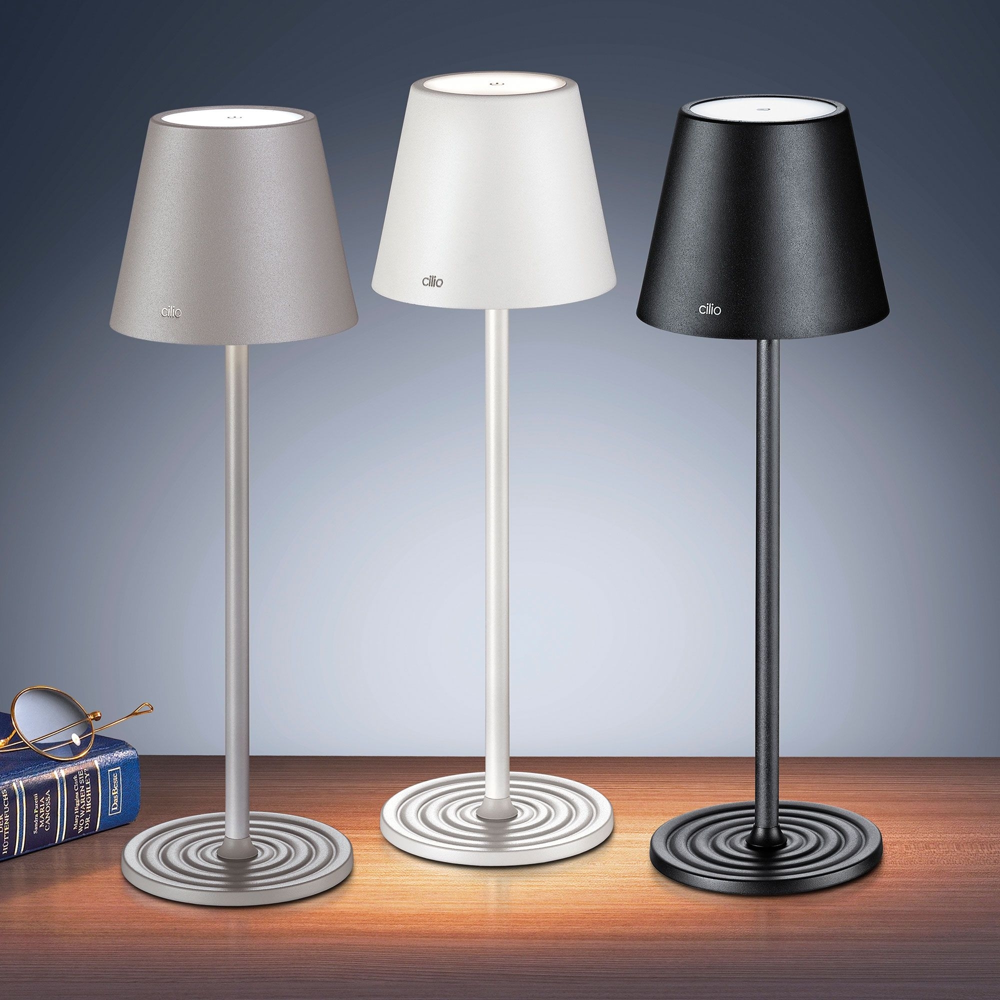 cilio - LED-Tischlampe SOLE - schwarz