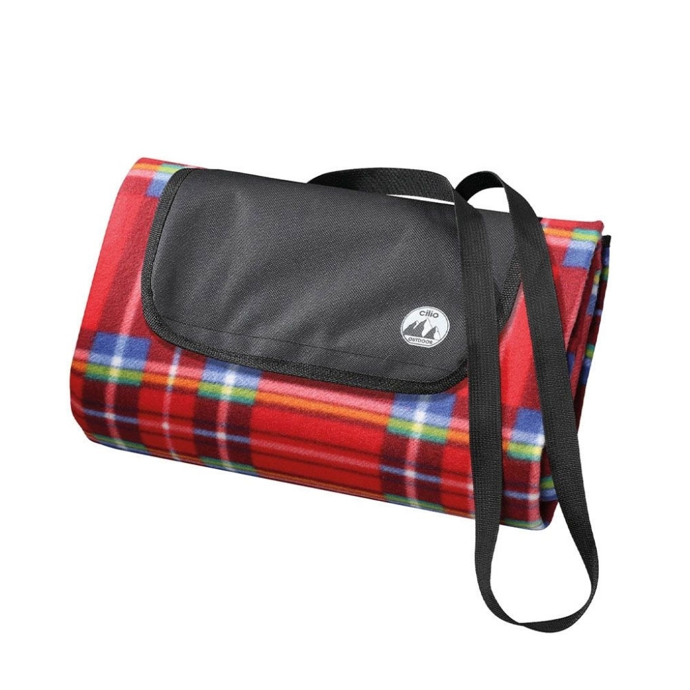 Cilio Picknickdecke "Weekend" rot 145 x130 cm