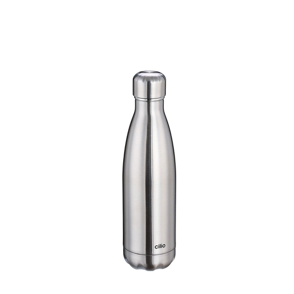 cilio - Isolierflasche "Elegante" - Satiniert - 500 ml