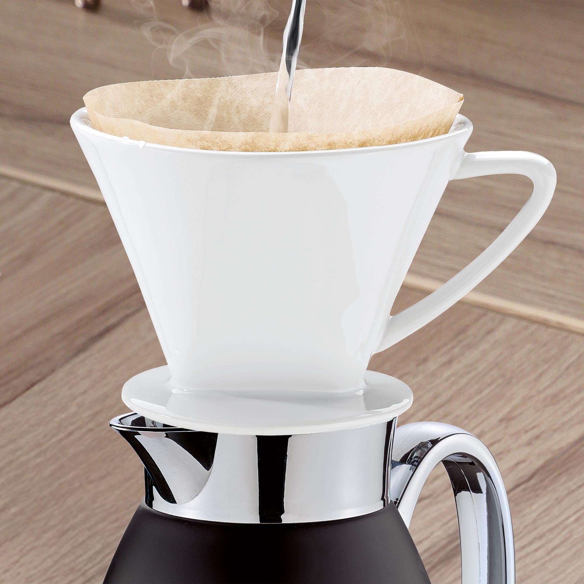 cilio - Isolierkanne - VENEZIA - 1 L - schwarz matt