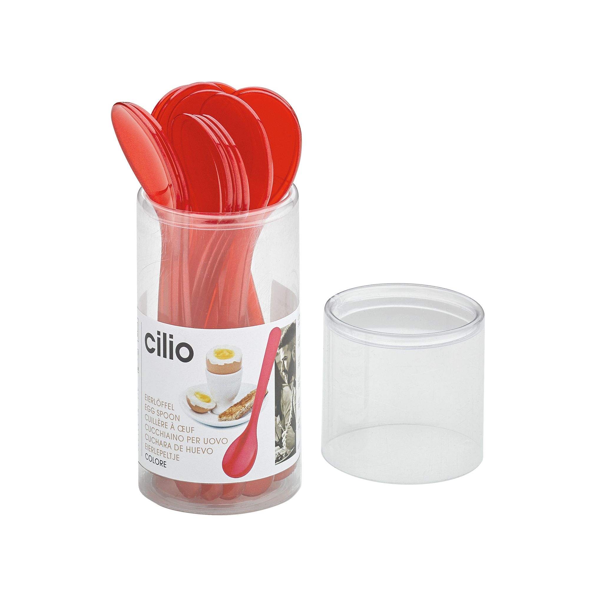 Cilio - Eierlöffel COLORE - rot