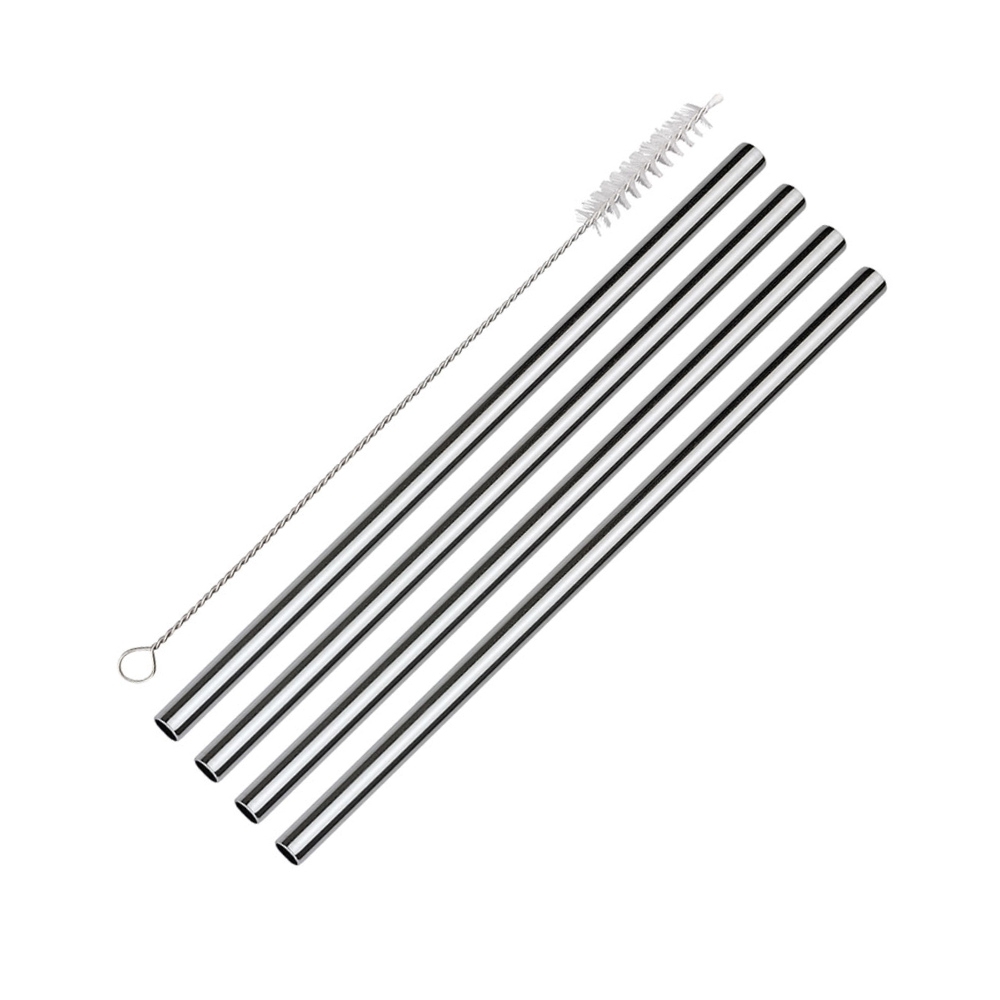Cilio - Trinkhalme STEEL GRANDE, gerade 4 Stk. Cilio - Trinkhalme STEEL GRANDE, gerade 4 Stk.