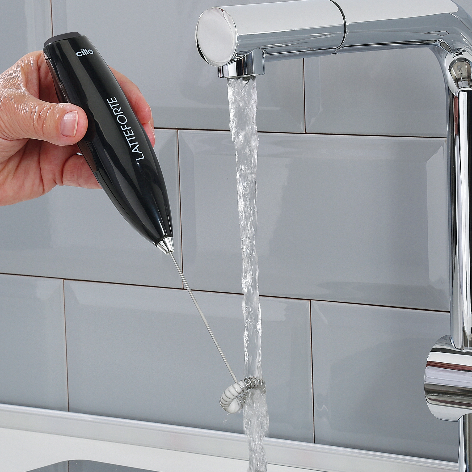 Cilio - Milchaufschäumer - LATTEFORTE - schwarz