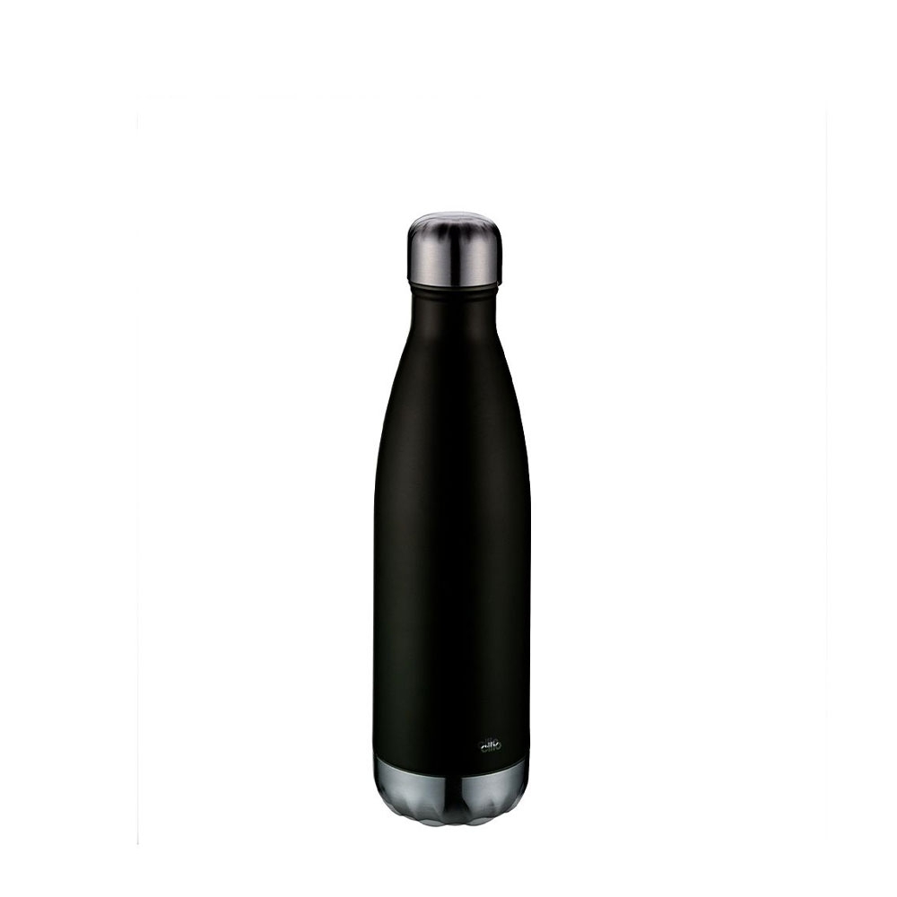 cilio - Isolierflasche "Elegante" - Schwarz matt - 500 ml