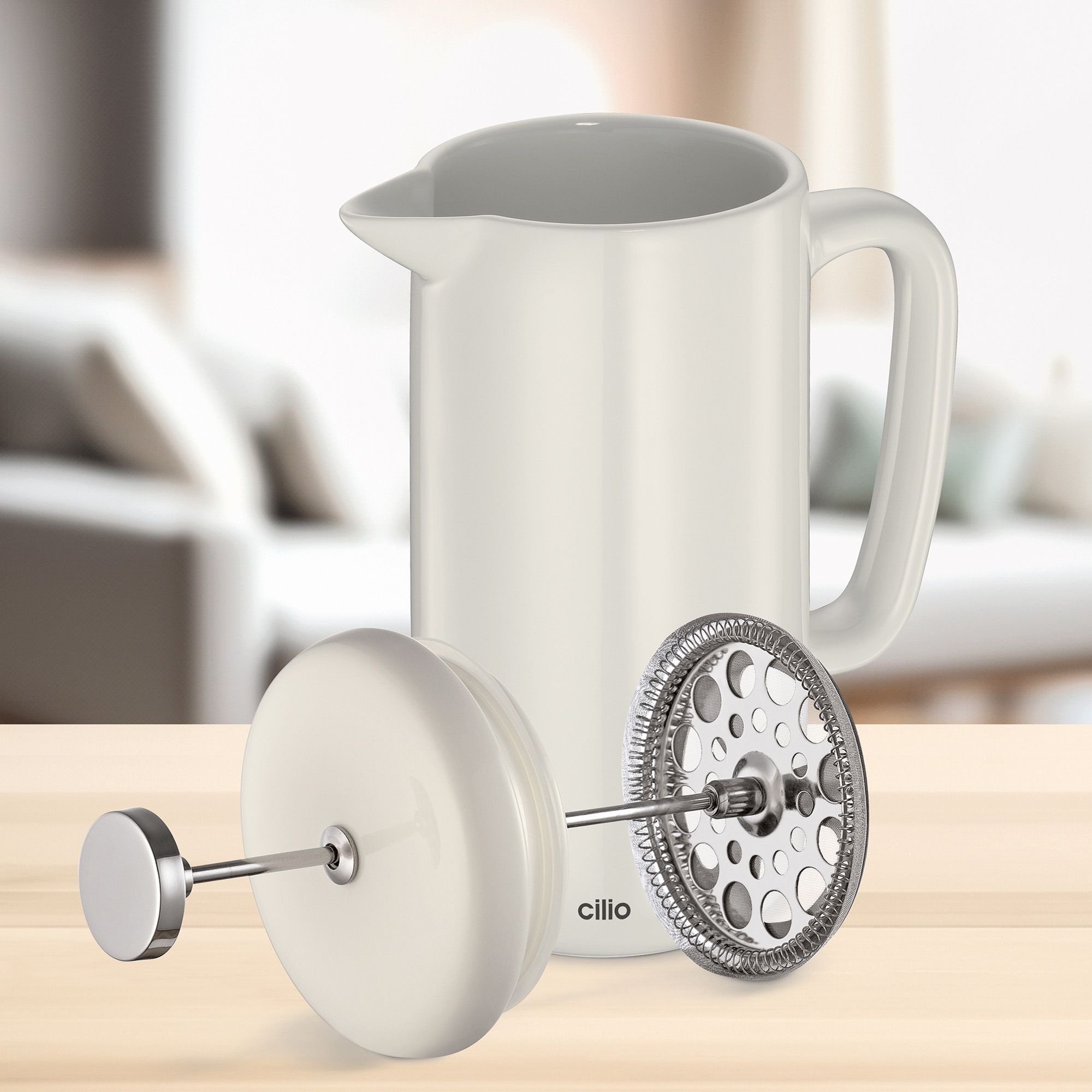 Cilio - coffee maker -  BIANCA - 8 cups