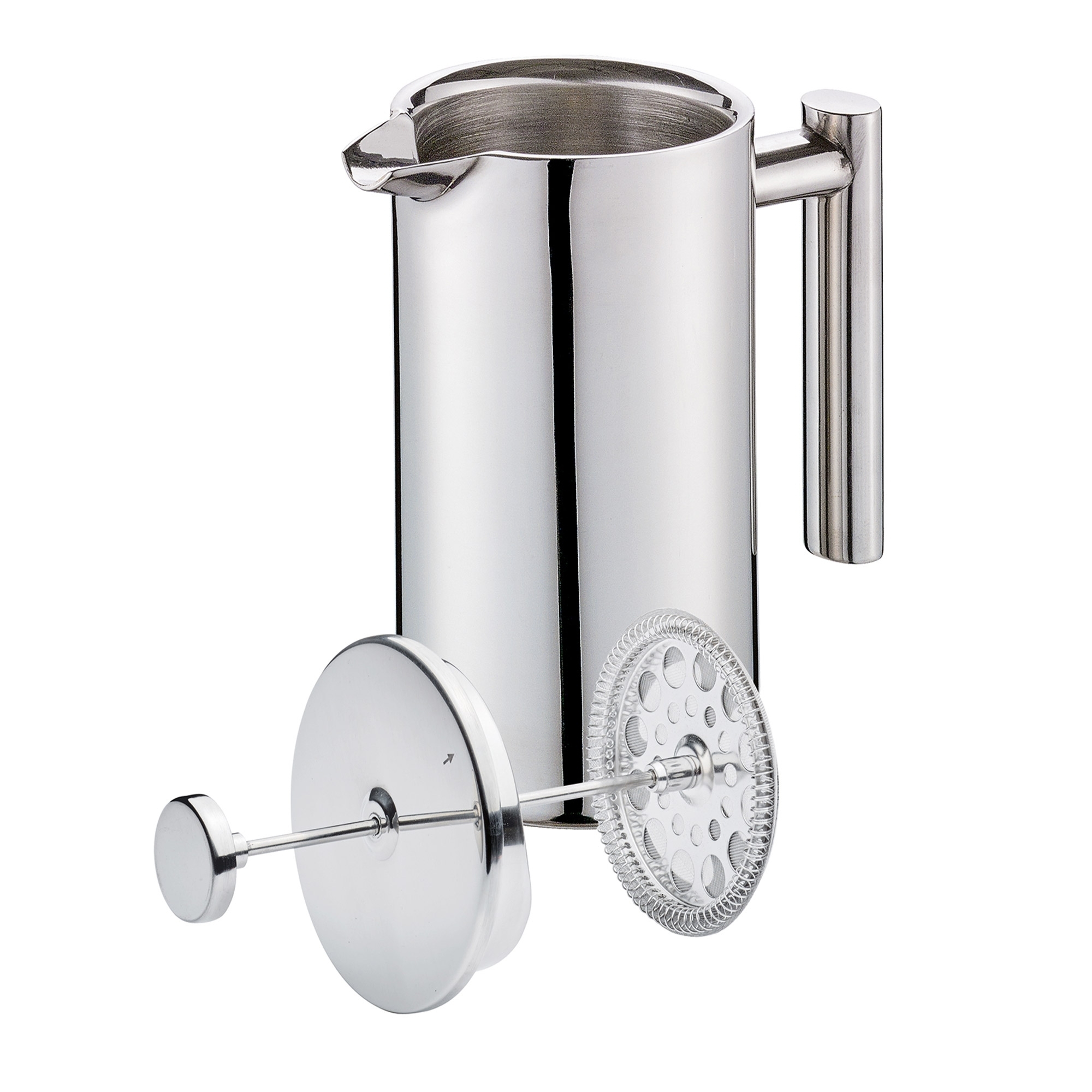 Doppelwandige Edelstahl French Press mit Kolben