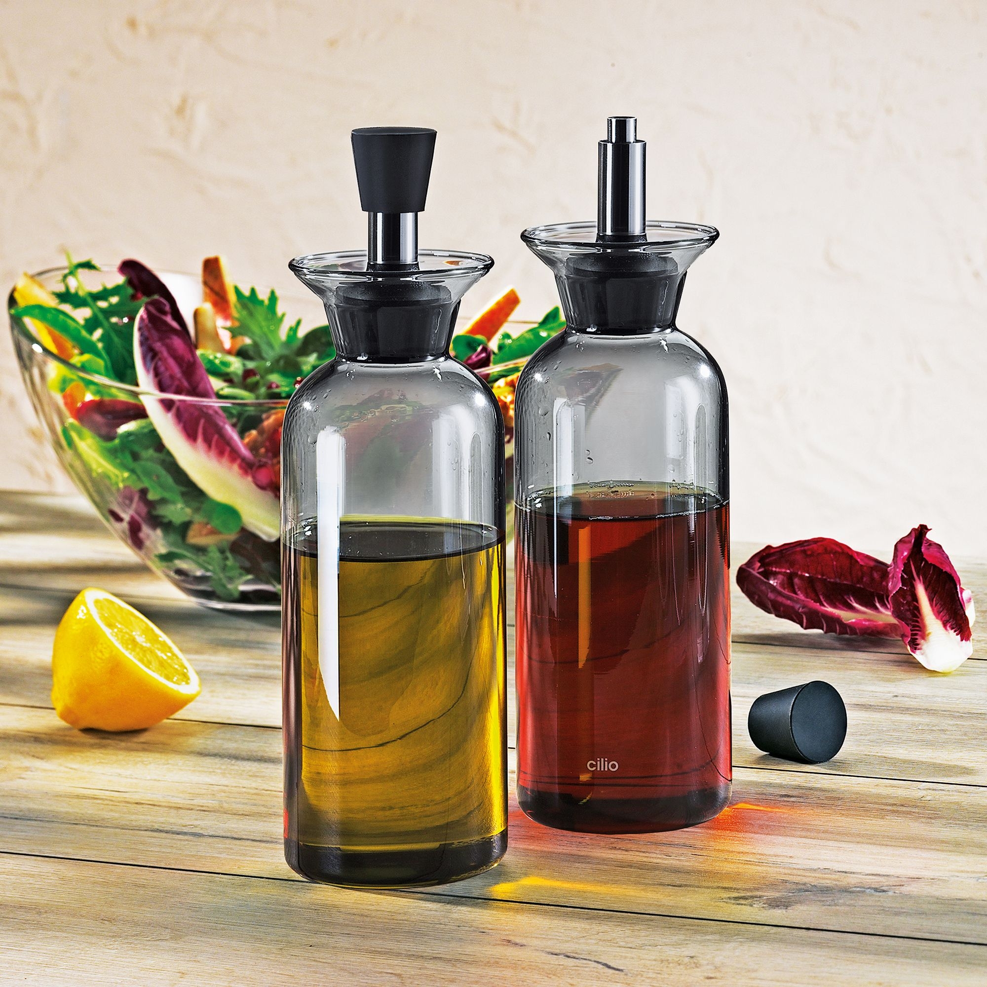 Cilio - Essig- und Ölflasche LIGURIA - Grau