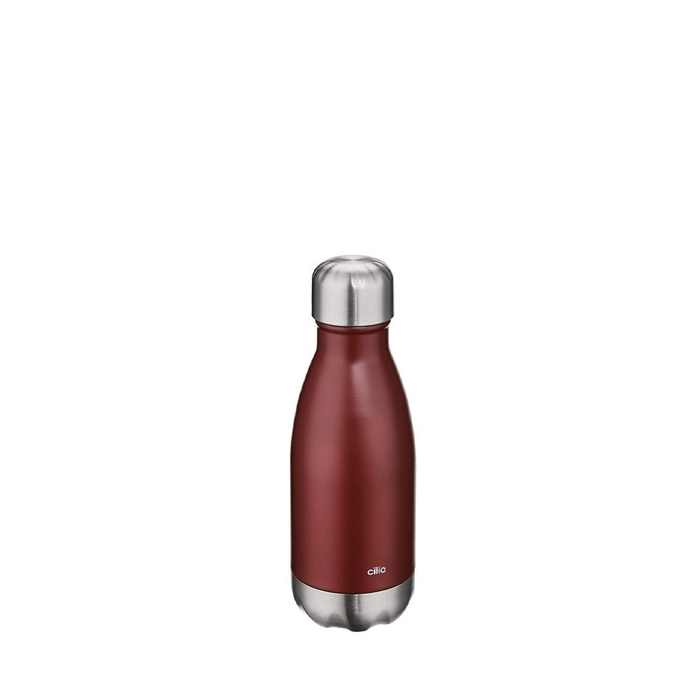 cilio - Isolierflasche "Elegante" - Rot Matt - 250 ml
