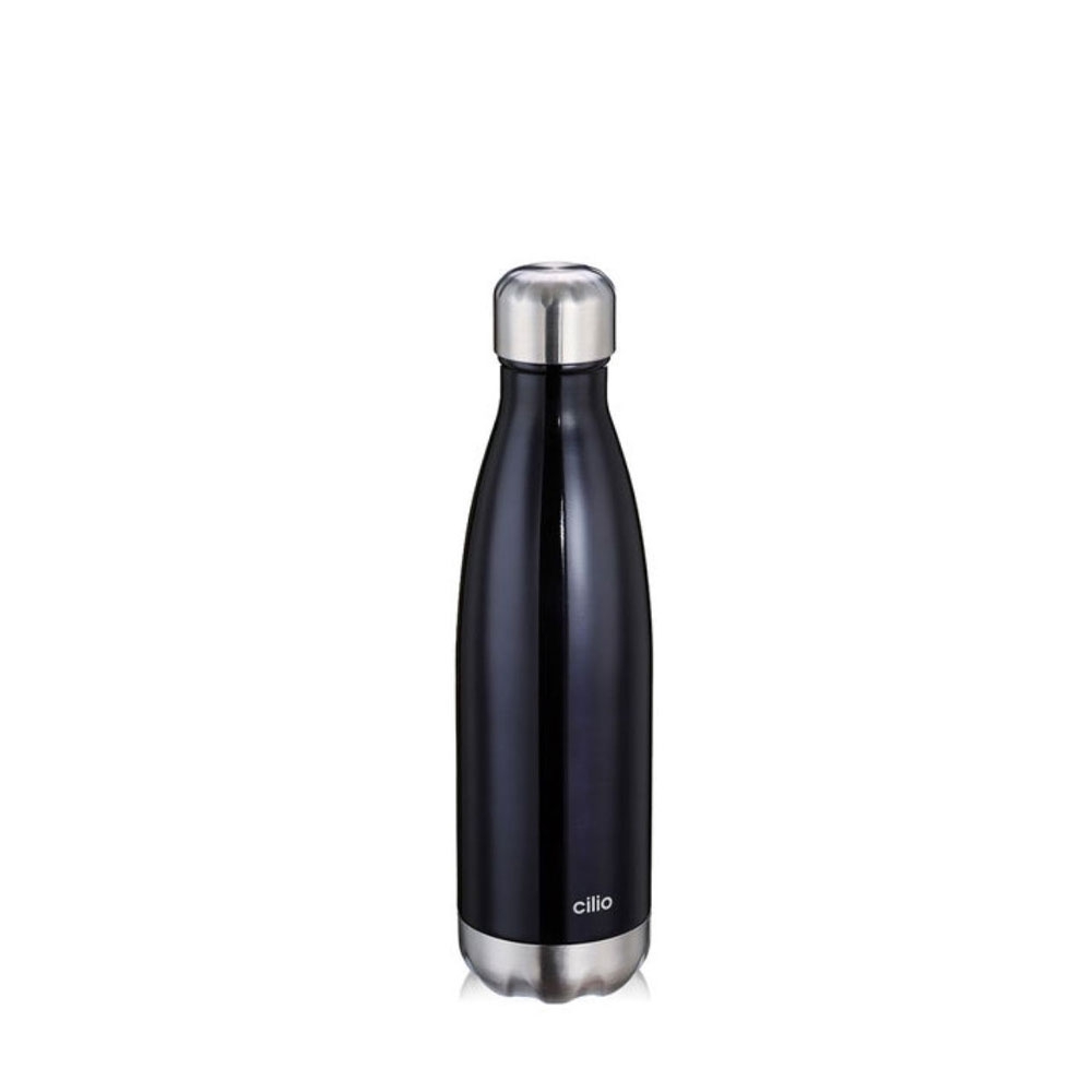 cilio - Isolierflasche "Elegante" - Schwarz - 500 ml