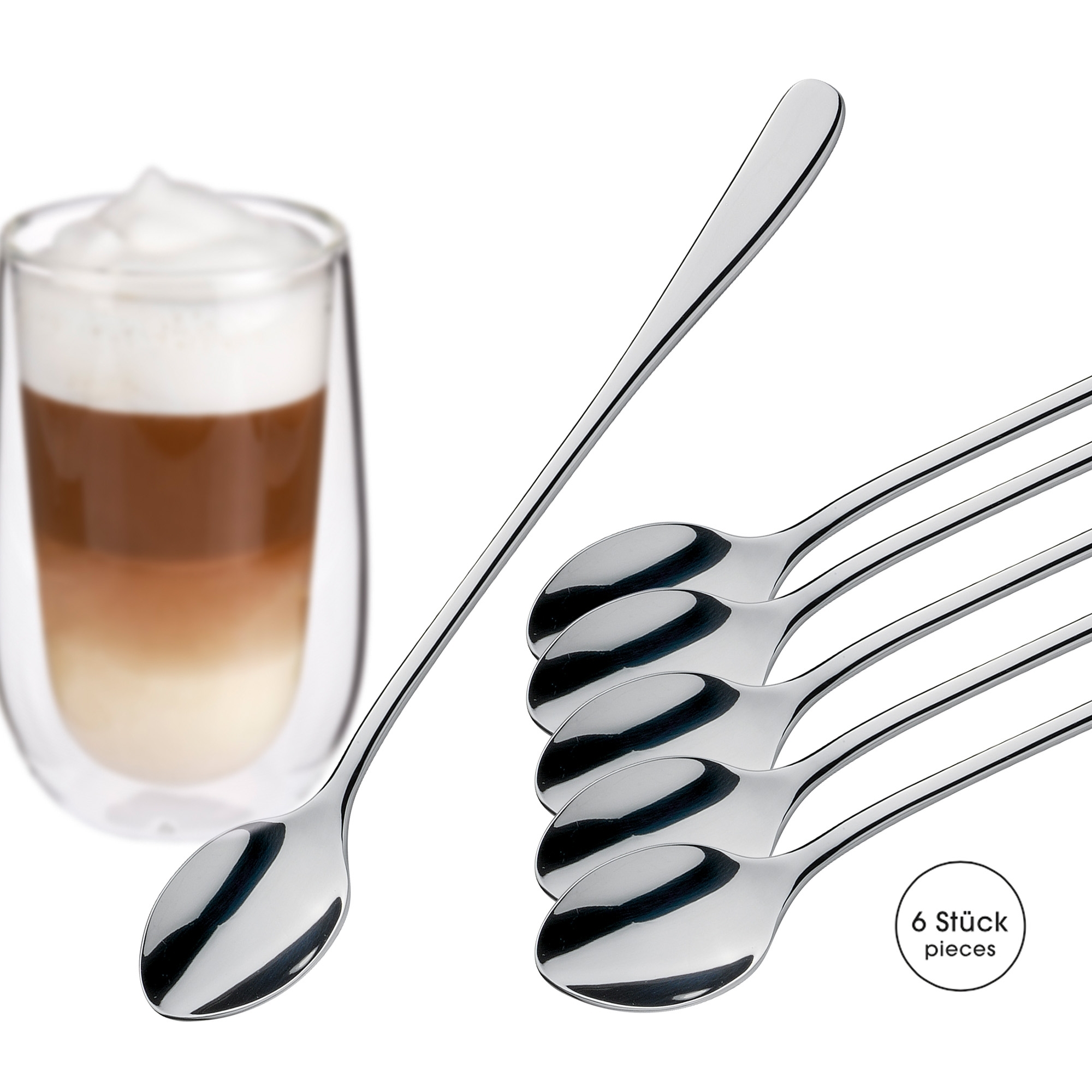 Cilio - Latte Macchiato Spoons - ROMA - Set of 6